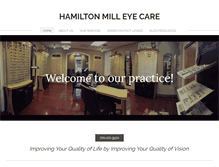 Tablet Screenshot of hamiltonmilleyecare.com